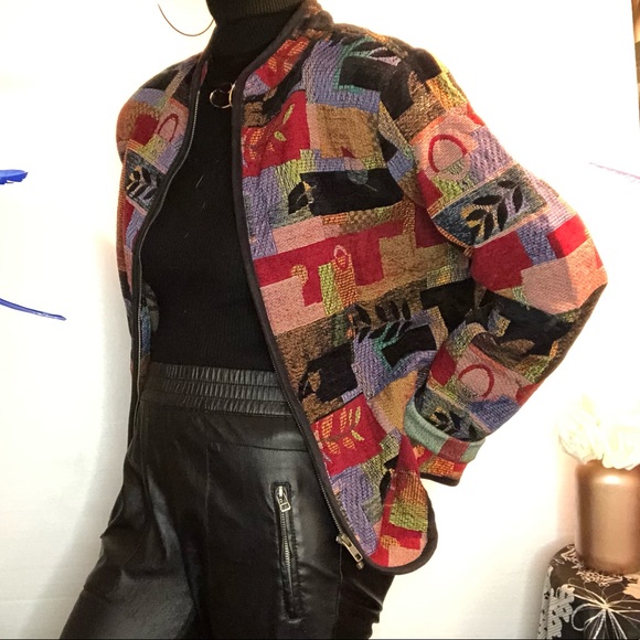 Vintage printed blazer/coat - Picture 8 of 12